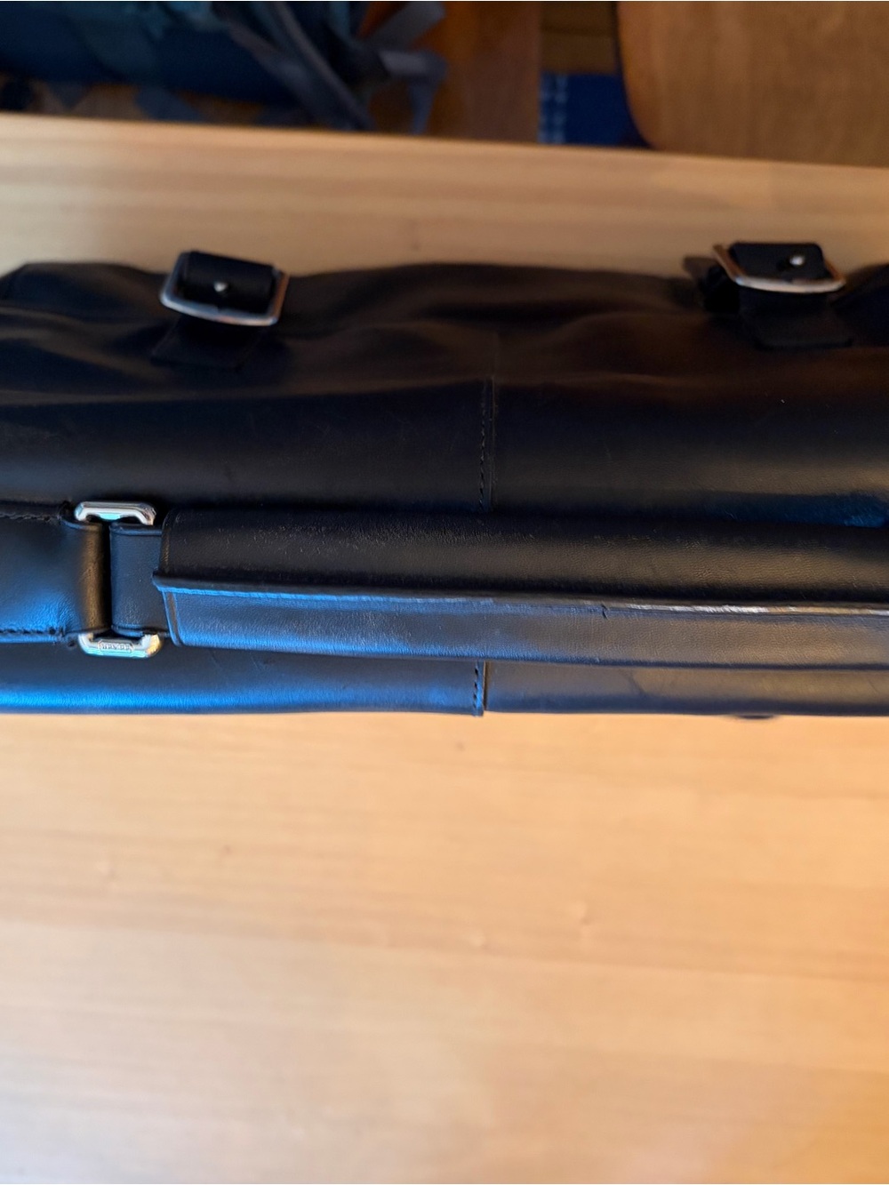 Coach Black Leather Men's Messenger Briefcase - Picture 4 of 8